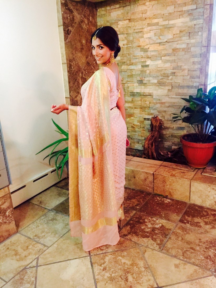 Pink Banarsi Sari
